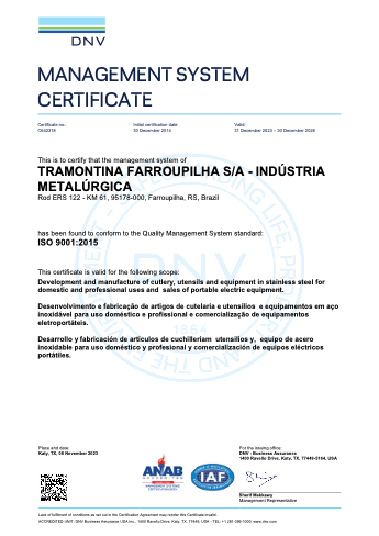 ISO 9001 Sertifikası
