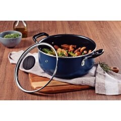 Tramontina Tunis 24CM Seramik Yüzeyli Derin Tencere