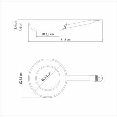 Tramontina Professional 20CM Seramik Yüzeyli Tava