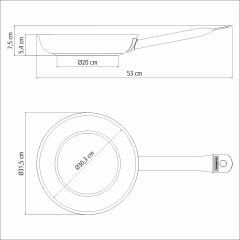 Tramontina Professional 30CM Seramik Yüzeyli Tava