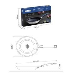 Tramontina Romagna Blue 20CM Seramik Yüzeyli Tava