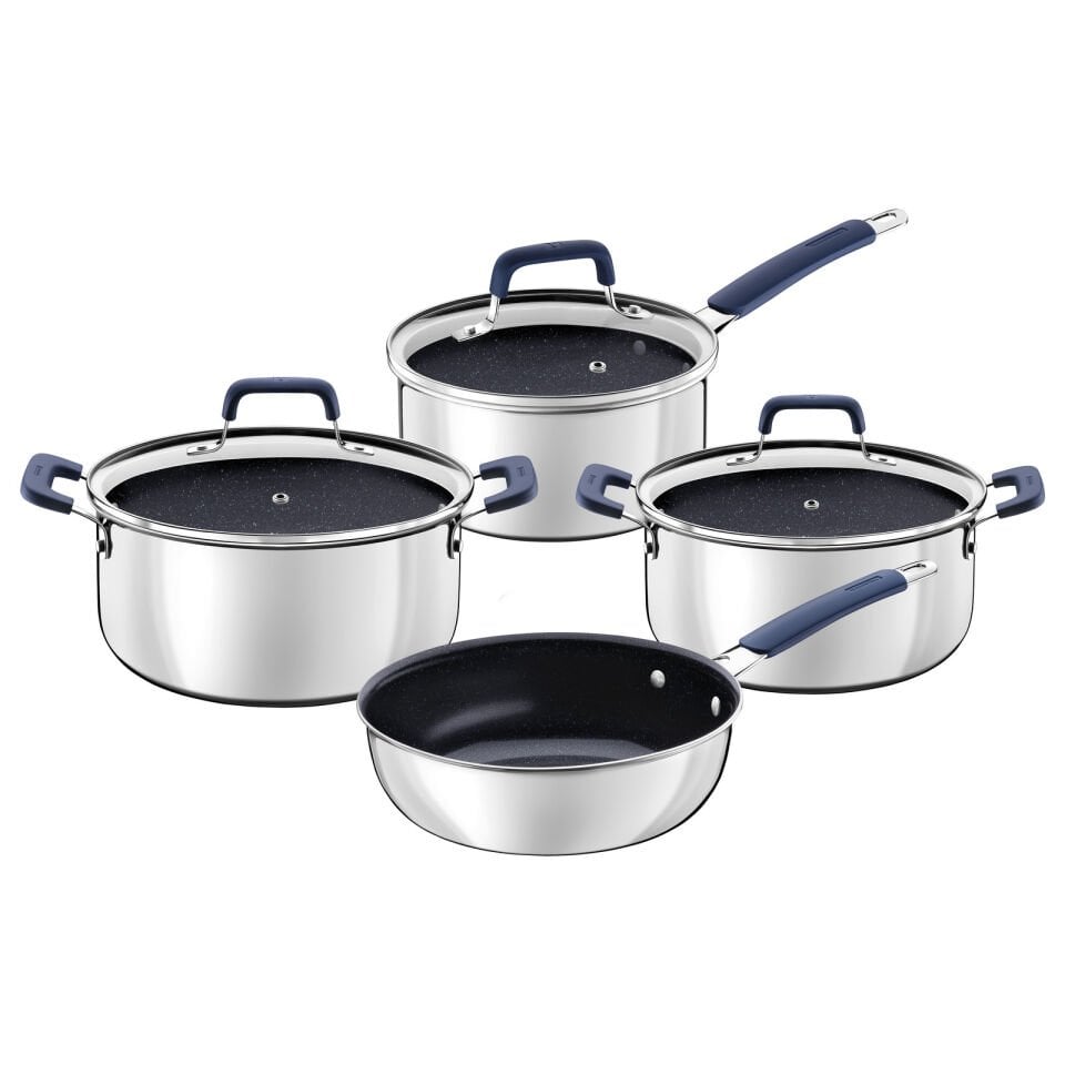 Tramontina Romagna Blue Seramik Yüzeyli 7 Parça Tencere Seti