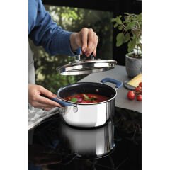 Tramontina Romagna Blue Seramik Yüzeyli 7 Parça Tencere Seti